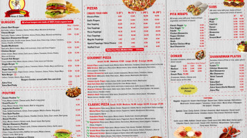 Shawarman Pizza And Subs menu