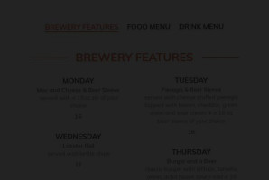 Deep Cove Brewers and Distillers menu