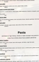 Fanzorelli's Restaurant & Wine Bar menu