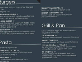 The Willow Grill & Bar menu