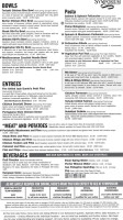 Symposium Cafe Restaurant & Lounge - Brantford menu