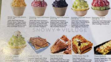 Snowy Village Dessert Cafe food