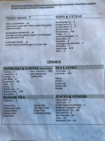 Elephant Grind Coffee menu