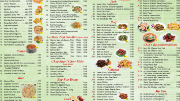 Le Chinois Plus menu