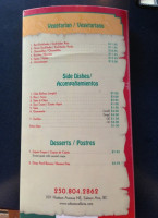 Cantina Vallarta menu