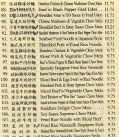 Tsim Chai Noodle Restaurant Ltd menu