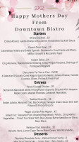 Downtown Bistro Grill Casual Fine Dining menu