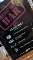 Madisons Restaurant Bar menu