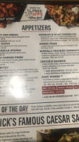 Chuck’s Roadhouse Bar And Grill menu
