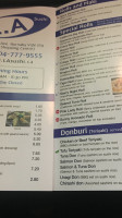 L.a. Sushi menu