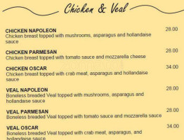 Napoleon's Steak & Seafood House menu