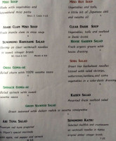 Sushi Shyun menu