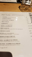 Wild Thyme Restaurant menu