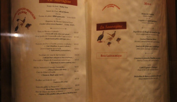 Restaurant La Sauvagine menu