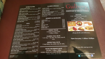 Gulberg Mediterranean & Persian Grill menu
