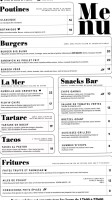 Le Blind Pig menu