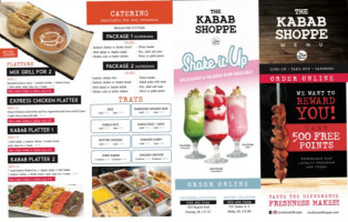 The Kabab Shoppe menu