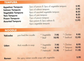 Wasabi Sushi & Grill menu