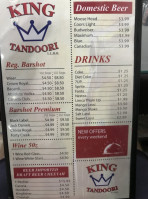 King Tandoori Kennedy menu