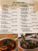 Thai's Saigon Bistro menu