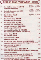 Pho Vietnam Family menu