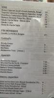 Bohemia menu