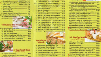 Tasty Vietnamese menu