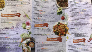 Thai Tanic menu
