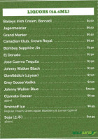 Golf Wing Virtual Golf & Restaurant menu