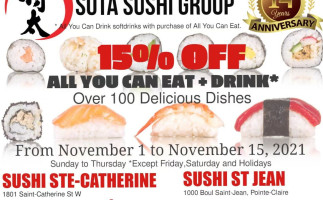 Sushi Ste-Catherine food