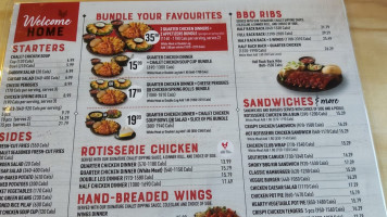 Swiss Chalet menu