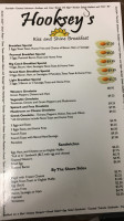 Hooksey's Fish & Chips menu