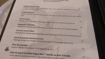 Restaurant Cecile et Ramone menu
