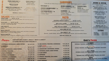Gus's Cafe & Pizzeria menu