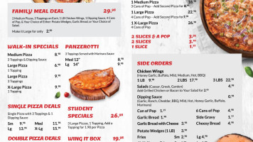 Pizza Rounds menu