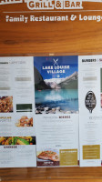 Lake Louise Village Grill & Bar menu