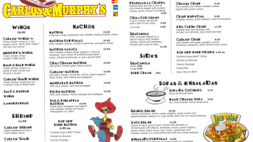 Carlos & Murphy's menu