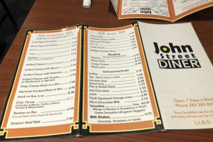 John Street Diner menu