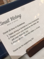 Small Victory Bakery menu
