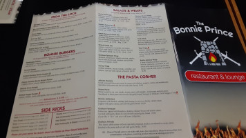Bonnie Prince Beverage Room menu