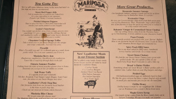 Mariposa Market menu