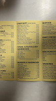 Mings Kitchen menu