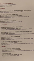 CinCin Ristorante & Bar menu