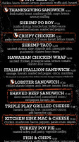 The Goat Tap Eatery menu