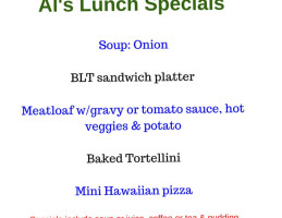 Al's Diner menu
