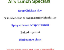 Al's Diner menu