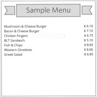 Meadows Diner menu