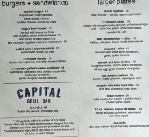 Capital Grill & Bar menu