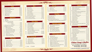 China Liangs Buffet menu