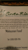 Cinta Ria Malaysian Fusion Malaisienne food